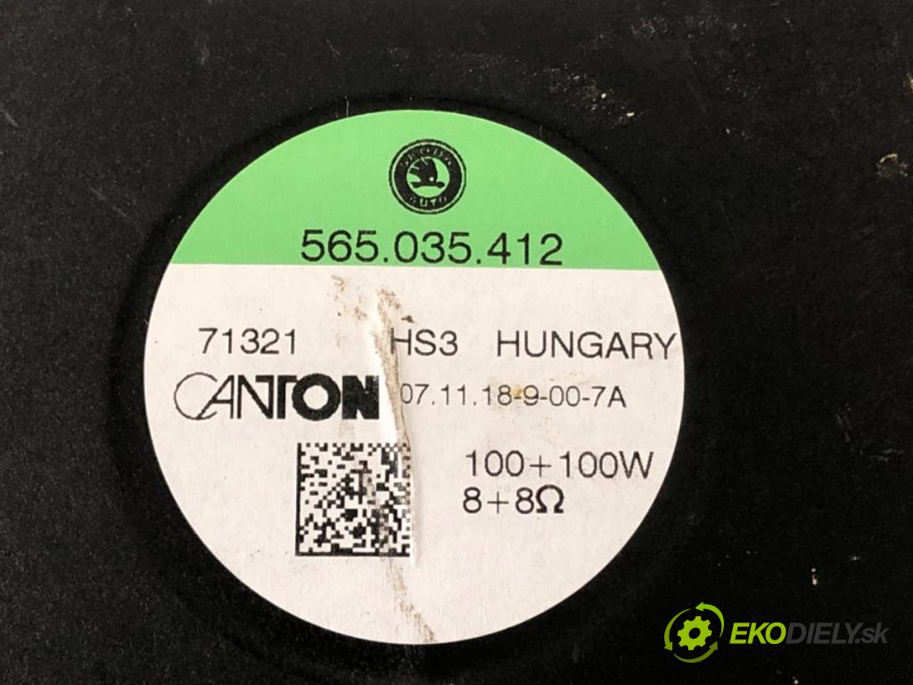 SKODA KAROQ SUV 2018 85 kW 1.6 TDI 1598 subwoofer 565035412 (Audio zariadenie)