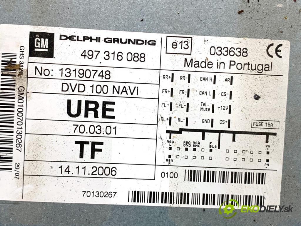 OPEL ANTARA A SUV 2007 110 kW 2.0 CDTI 4x4 1991 RADIO 13190748 (Audio zariadenie)