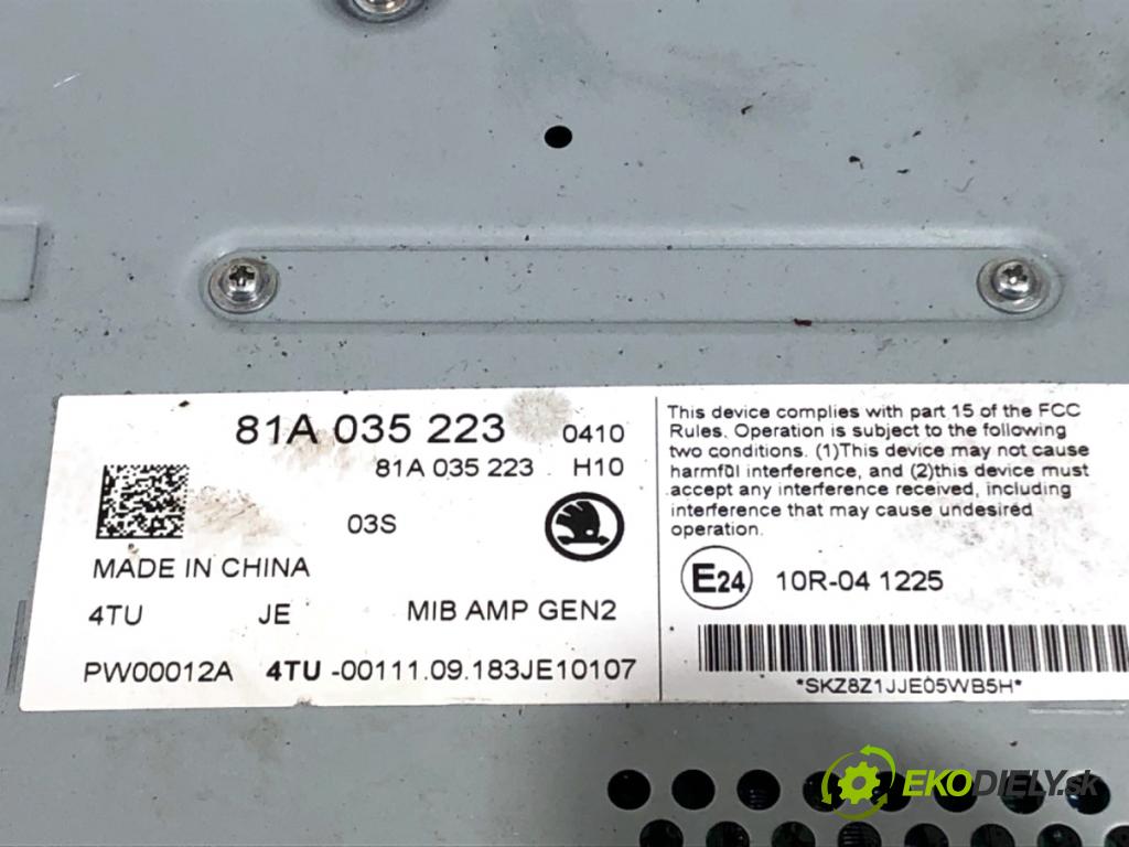 SKODA KAROQ SUV 2018 85 kW 1.6 TDI 1598 Zosilňovač 81A035223 (Zosilňovač)