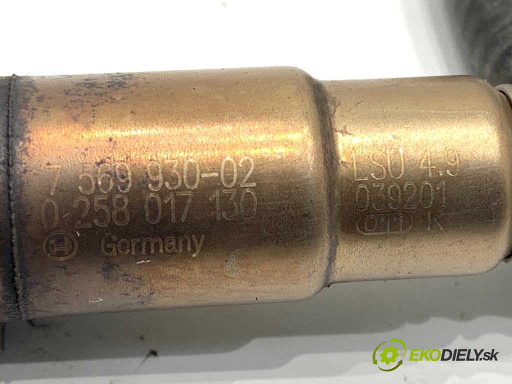 BMW E92 coupe 2009 125 kW 320 i 1995 sonda lambda predný 7569930 (Lambda sonda)