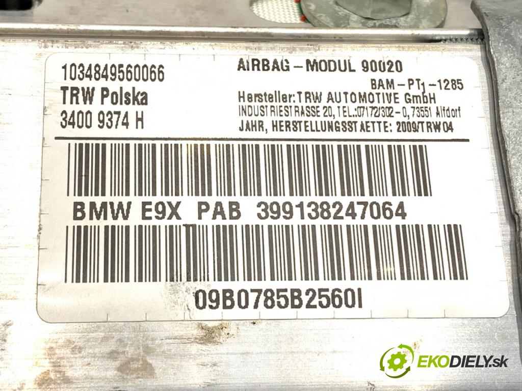 BMW E92 coupe 2009 125 kW 320 i 1995 AirBag spolujazdca  (Airbag)
