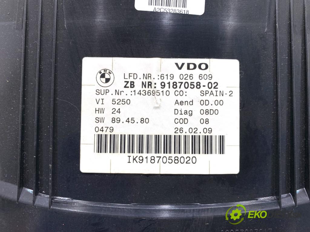 BMW E92 coupe 2009 125 kW 320 i 1995 Prístrojovka 9187058 (Prístrojová doska)