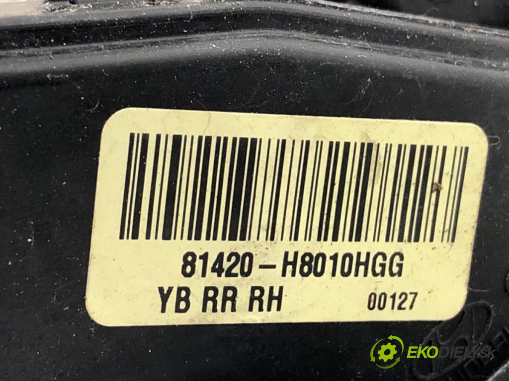 KIA RIO IV liftback 2017 73 kW 1.4 1368 zámok dveře pravý zadní část 81420-H8010
