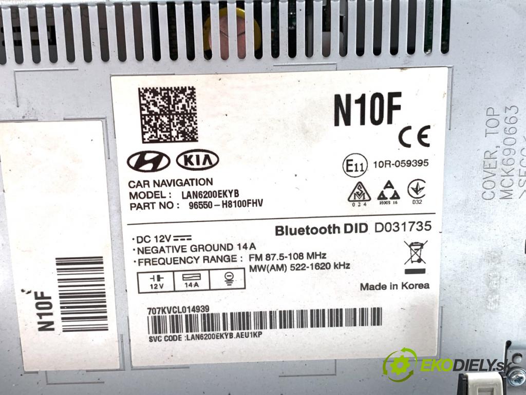 KIA RIO IV liftback 2017 73 kW 1.4 1368 RADIO 96550-H8100 (Audio zariadenie)