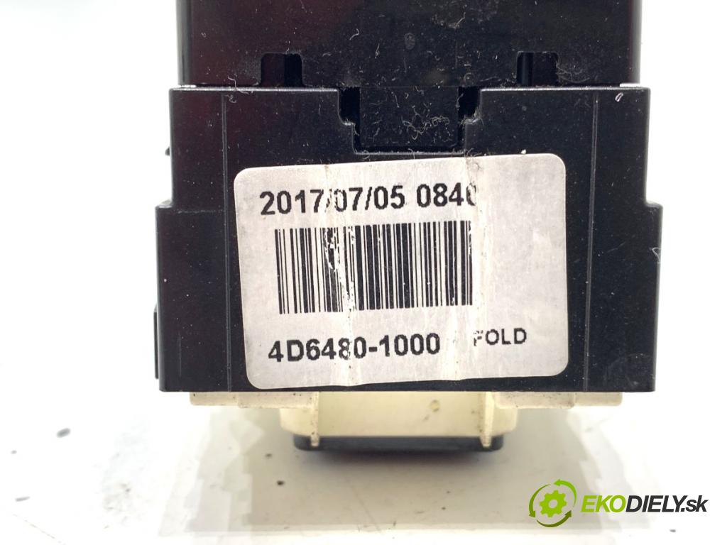 KIA RIO IV liftback 2017 73 kW 1.4 1368 Prepínač nastavenia spätných zrkadiel 4D6480-1000 (Prepínacie páčky pod volantom)