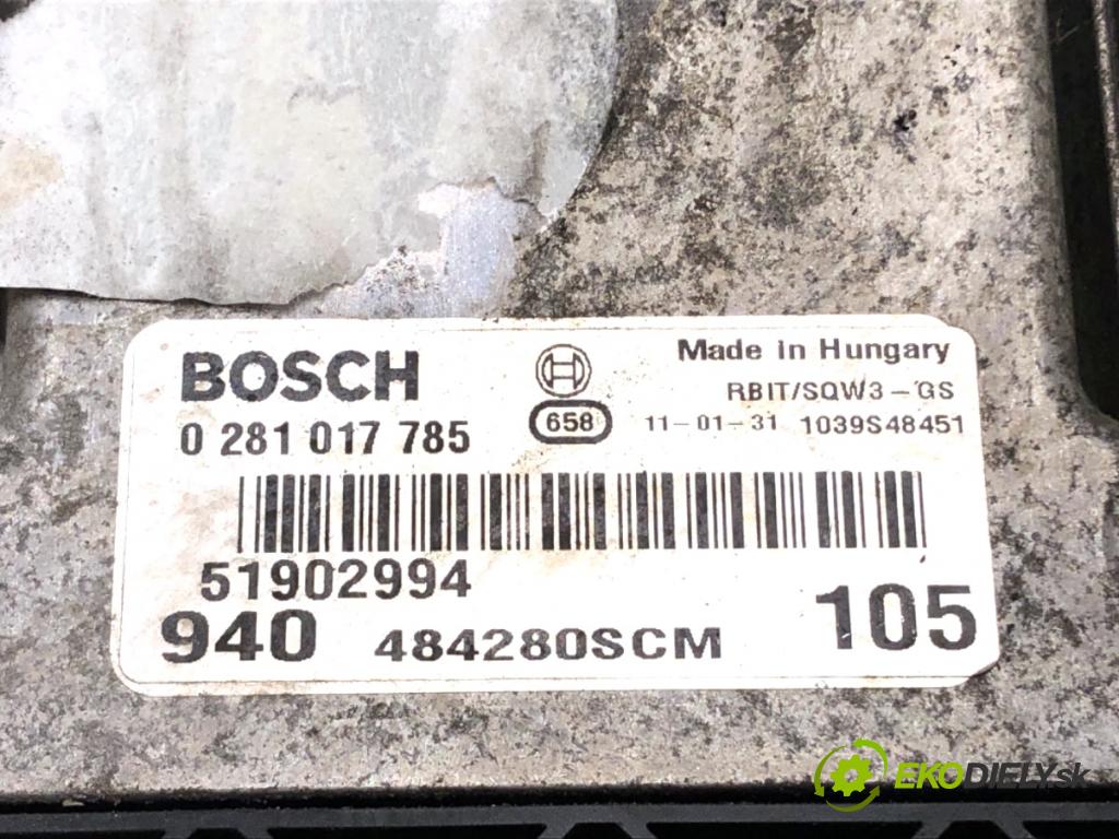 ALFA ROMEO GIULIETTA liftback 2011 77 kW 1.6 JTDM (940FXD1A) 1598 riadiaca jednotka Motor 0281017785 (Riadiaca jednotka)