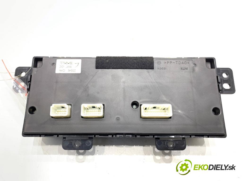 MAZDA CX-9 SUV 2012 204 kW 3.7 3726 Panel ovládania kúrenia TE7061190 (Prepínacie páčky pod volantom)
