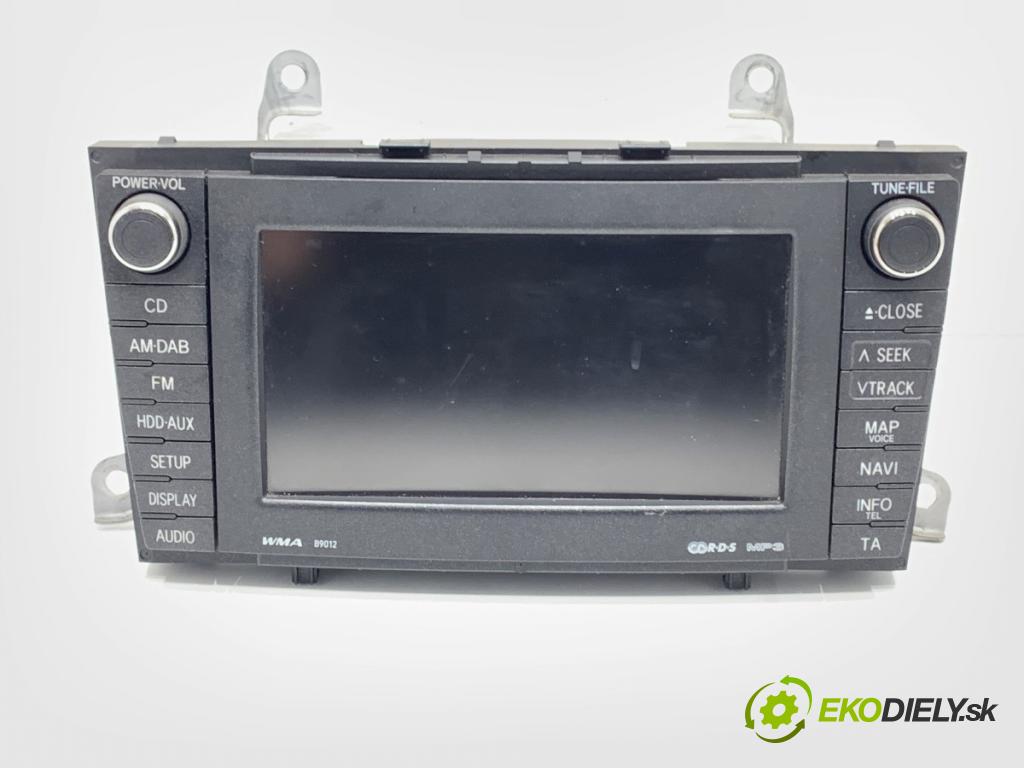 TOYOTA AVENSIS T27 Kombi 2009 112 kW 2.0 (ZRT272_) 1987 RADIO Dislpej 86120-20A80