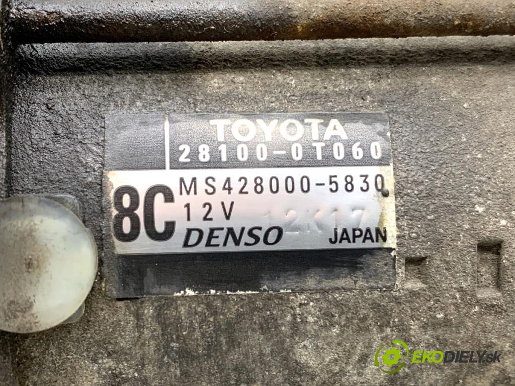 TOYOTA AVENSIS T27 Kombi 2009 112 kW 2.0 (ZRT272_) 1987 Štartér 28100-0T060 (Štartér)