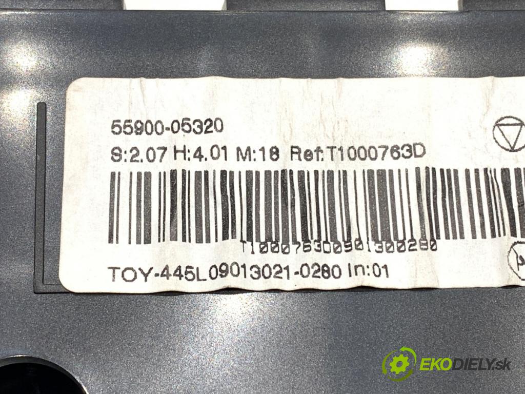 TOYOTA AVENSIS T27 Kombi 2009 112 kW 2.0 (ZRT272_) 1987 Panel ovládania kúrenia 55900-05320 (Prepínacie páčky pod volantom)