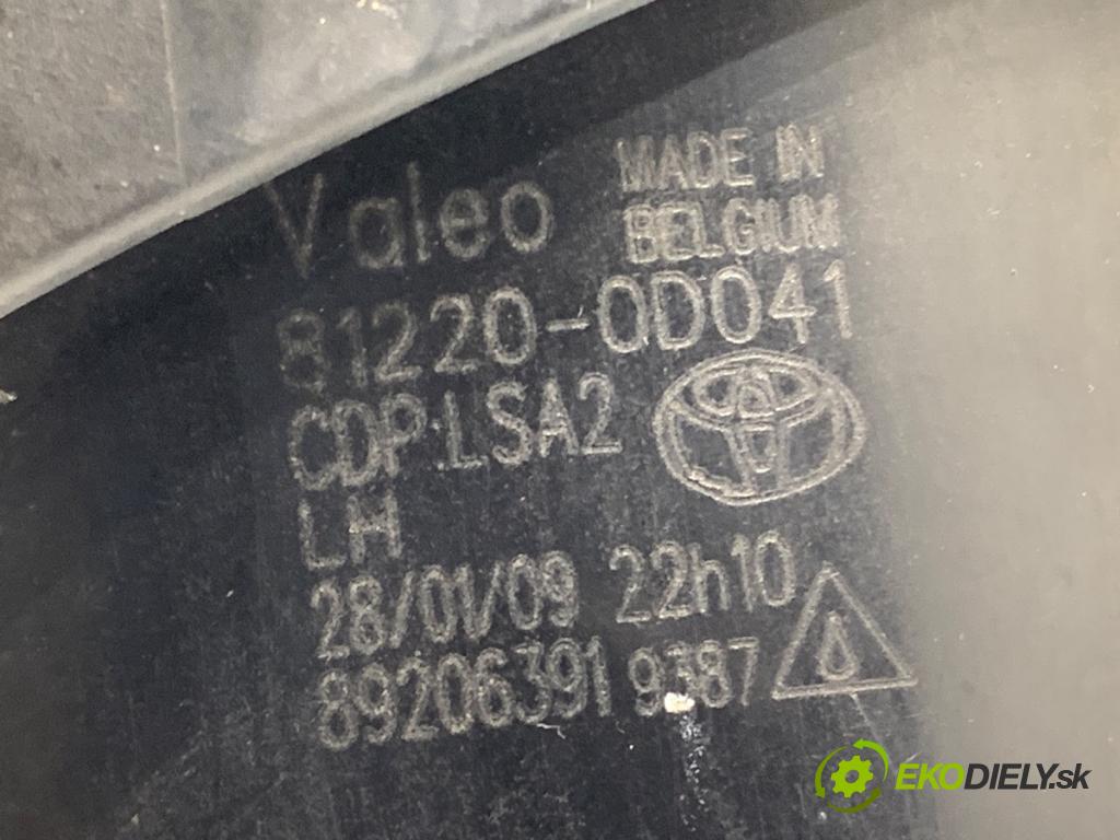 TOYOTA AVENSIS T27 Kombi 2009 112 kW 2.0 (ZRT272_) 1987 hmlové svetlo, hmlovka levý přední část 81220-0D041