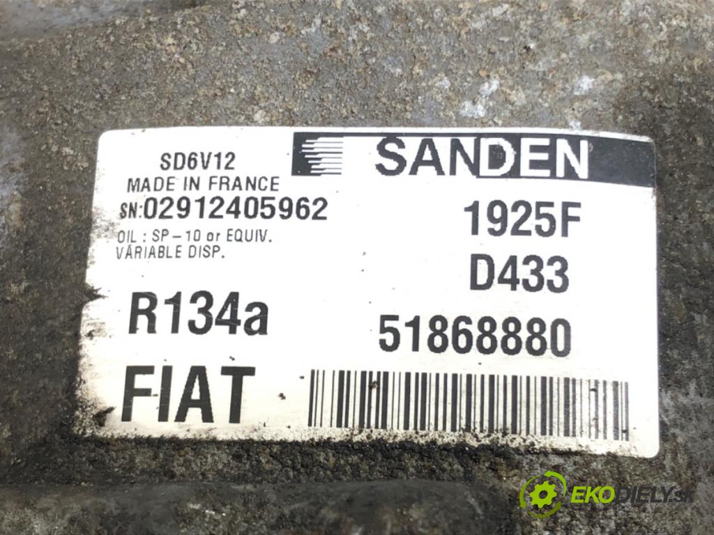 FIAT DOBLO II Autobus 2019 74 kW 1.6 D Multijet (263AXE1B) 1598 Kompresor klimatizácie 51868880 (Kompresor klimatizácie)