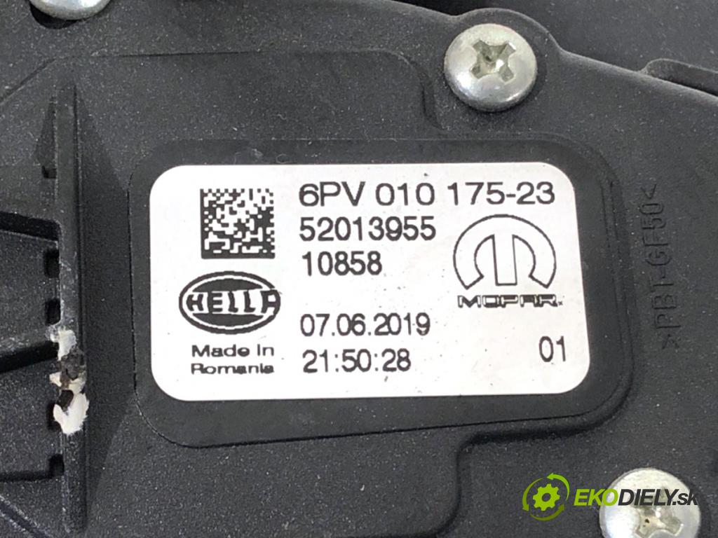 FIAT DOBLO II Autobus 2019 74 kW 1.6 D Multijet (263AXE1B) 1598 Potenciometer plynu 6PV010175 (Potenciometer plynového pedálu)