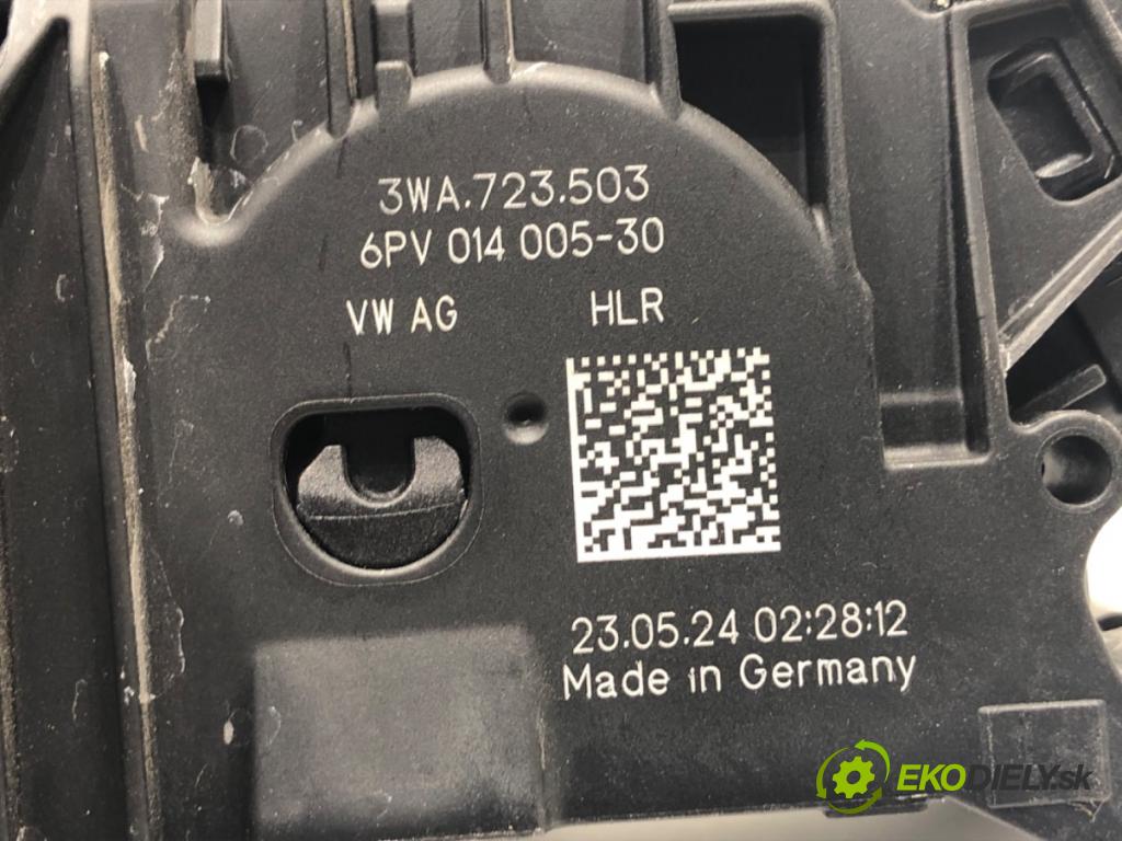 SKODA 2.0 TSI  2024 195 kW 2.0 TSI 195 kW [265 KM] benzyna 2023 - 1984 Potenciometer plynu 3WA723503 (Potenciometer plynového pedálu)