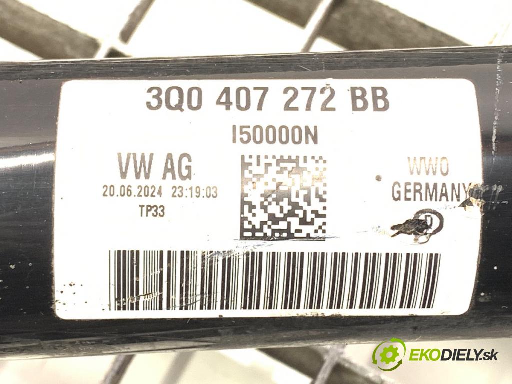 SKODA 2.0 TSI  2024 195 kW 2.0 TSI 195 kW [265 KM] benzyna 2023 - 1984 Poloos pravy predný 3Q0407272BB