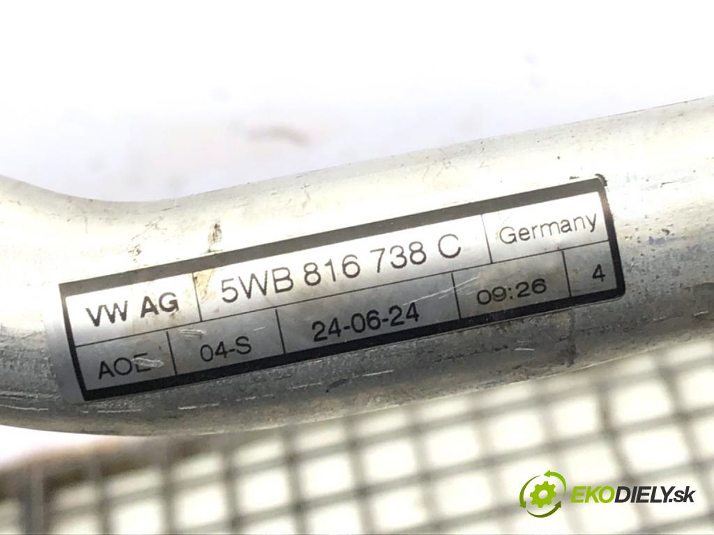 SKODA 2.0 TSI  2024 195 kW 2.0 TSI 195 kW [265 KM] benzyna 2023 - 1984 rúrka klimatizácie 5WB816738C (Rúrka klimatizácie)