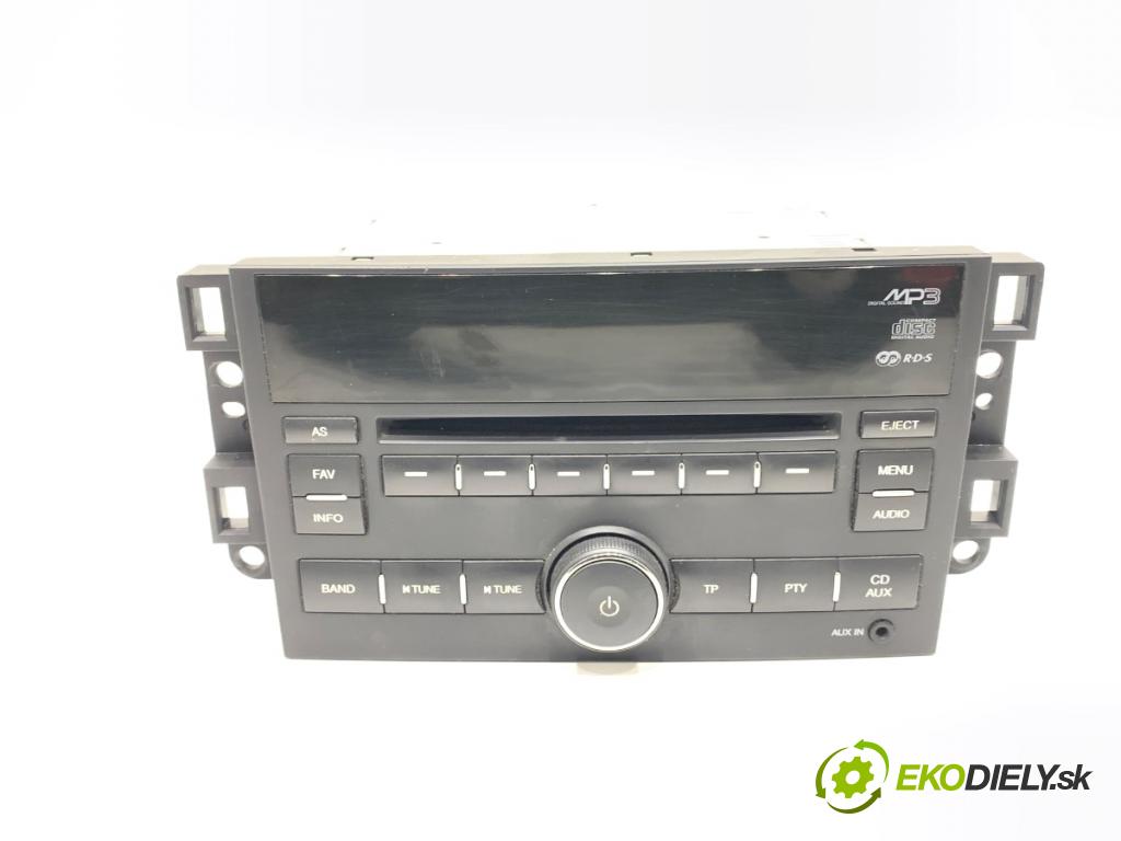 CHEVROLET AVEO II liftback 2009 62 kW 1.2 1206 RADIO 96989220 (Audio zariadenie)