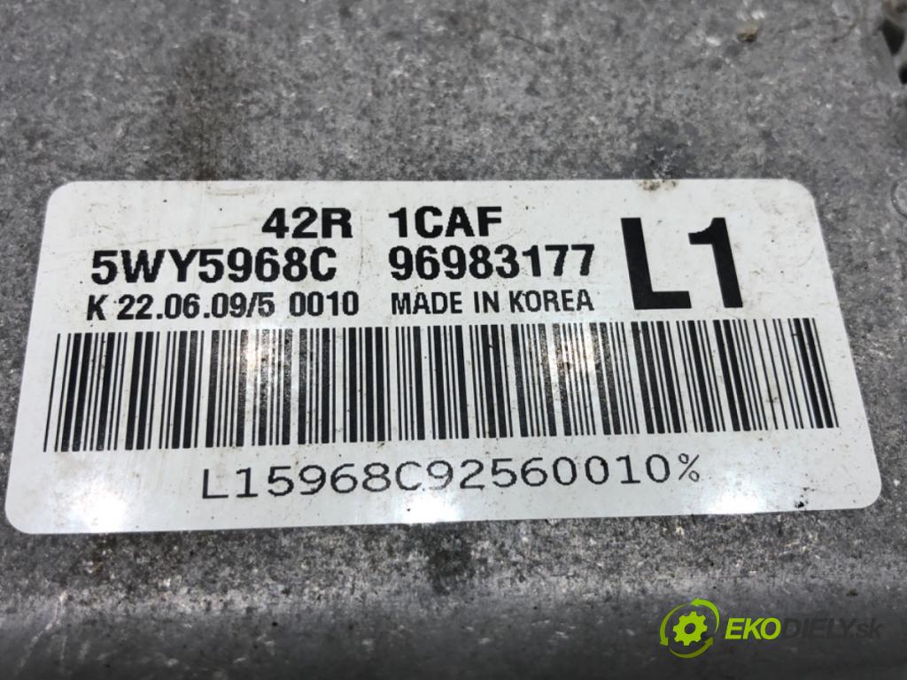 CHEVROLET AVEO II liftback 2009 62 kW 1.2 1206 riadiaca jednotka Motor 96983177 (Riadiaca jednotka)