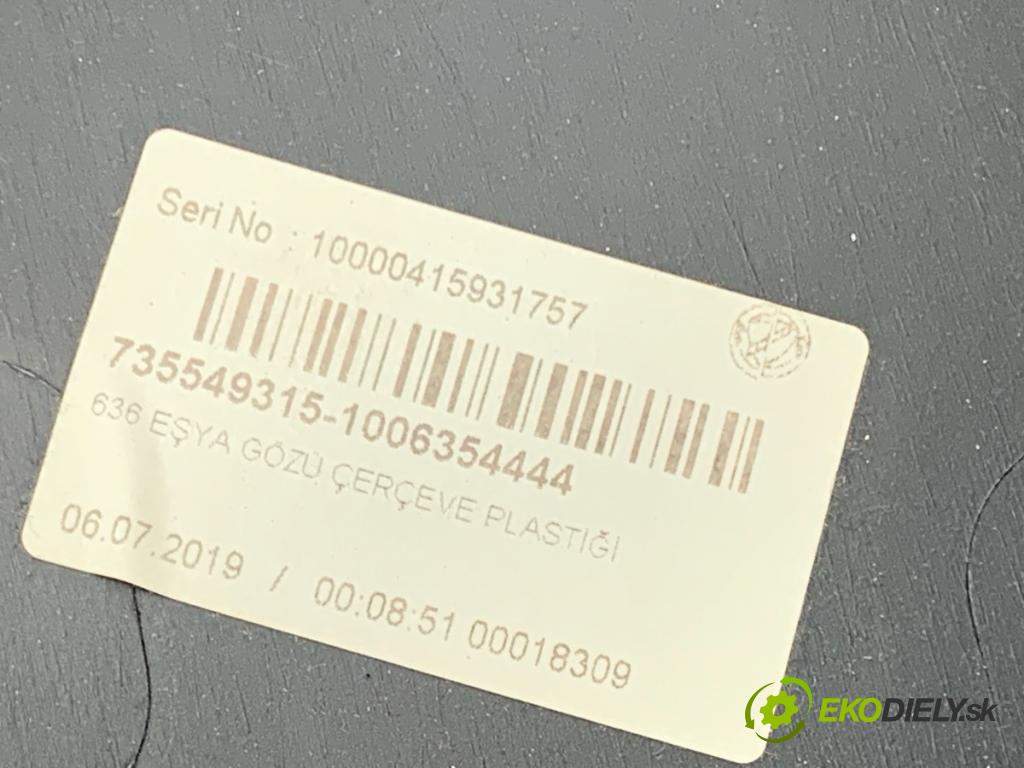 FIAT DOBLO II Autobus 2019 74 kW 1.6 D Multijet (263AXE1B) 1598 Priehradka, kastlík spolujazdca  (Priehradka (kastlík))