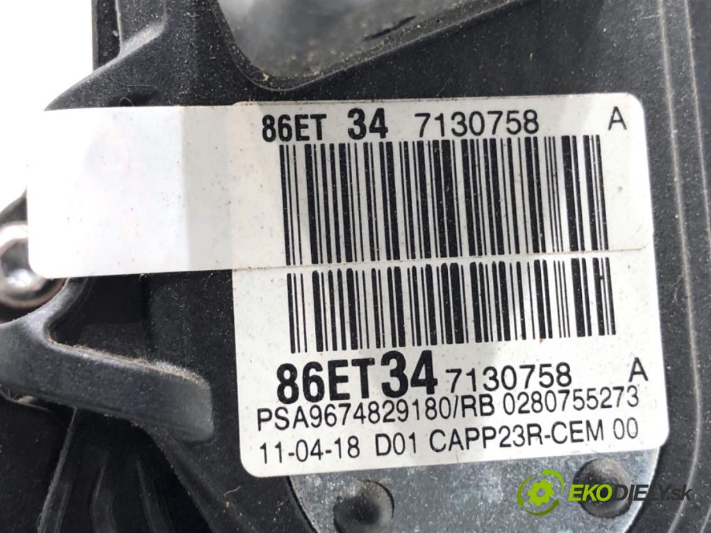 PEUGEOT 3008 SUV 2018 96 kW 1.5 BlueHDi 130 1499 Potenciometer plynu 9674829180 (Potenciometer plynového pedálu)