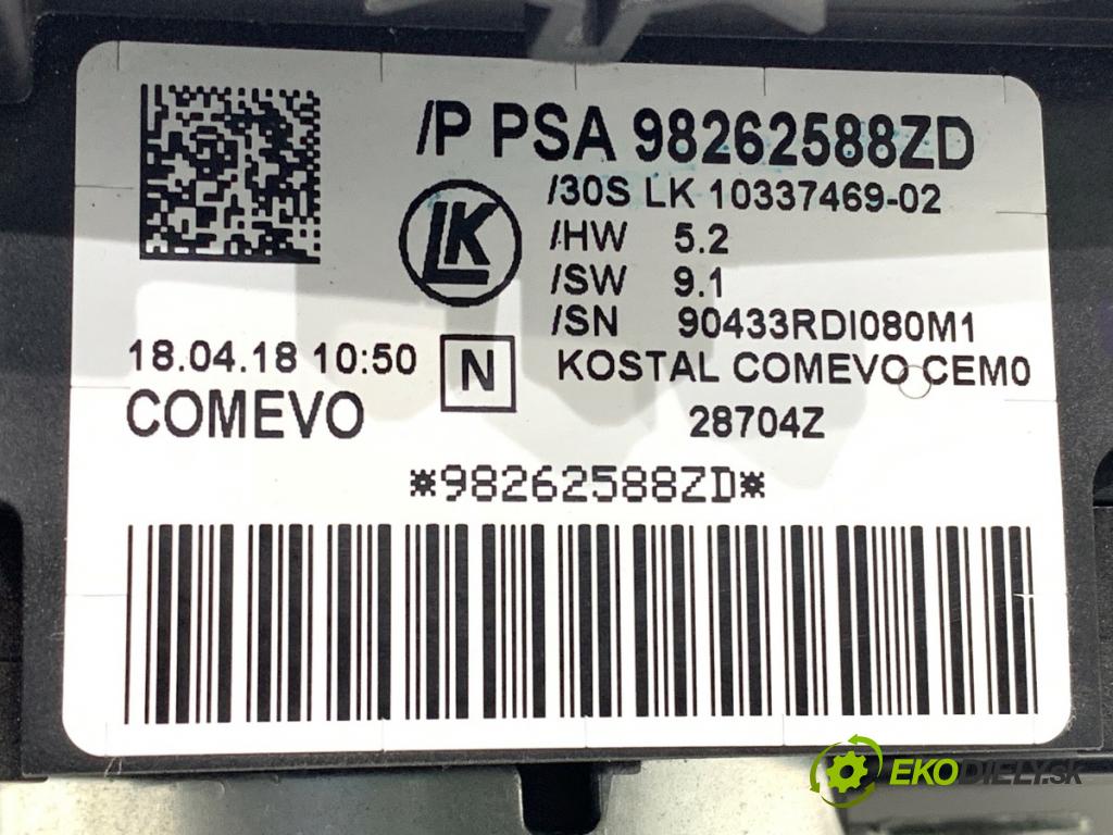 PEUGEOT 3008 SUV 2018 96 kW 1.5 BlueHDi 130 1499 Prepínač kombinovaný 98262588ZD (Prepínacie páčky pod volantom)