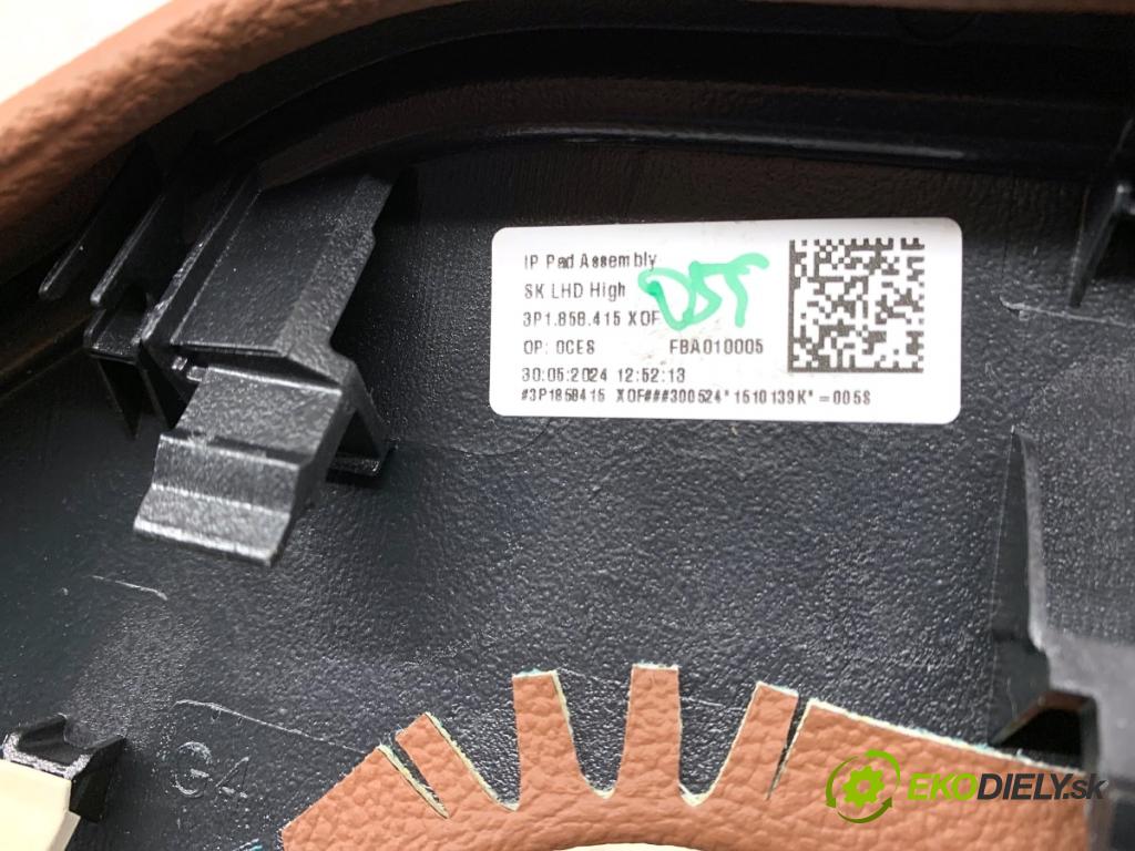 SKODA 2.0 TSI  2024 195 kW 2.0 TSI 195 kW [265 KM] benzyna 2023 - 1984 Lišta kryt 3P1858415 (Lišta)