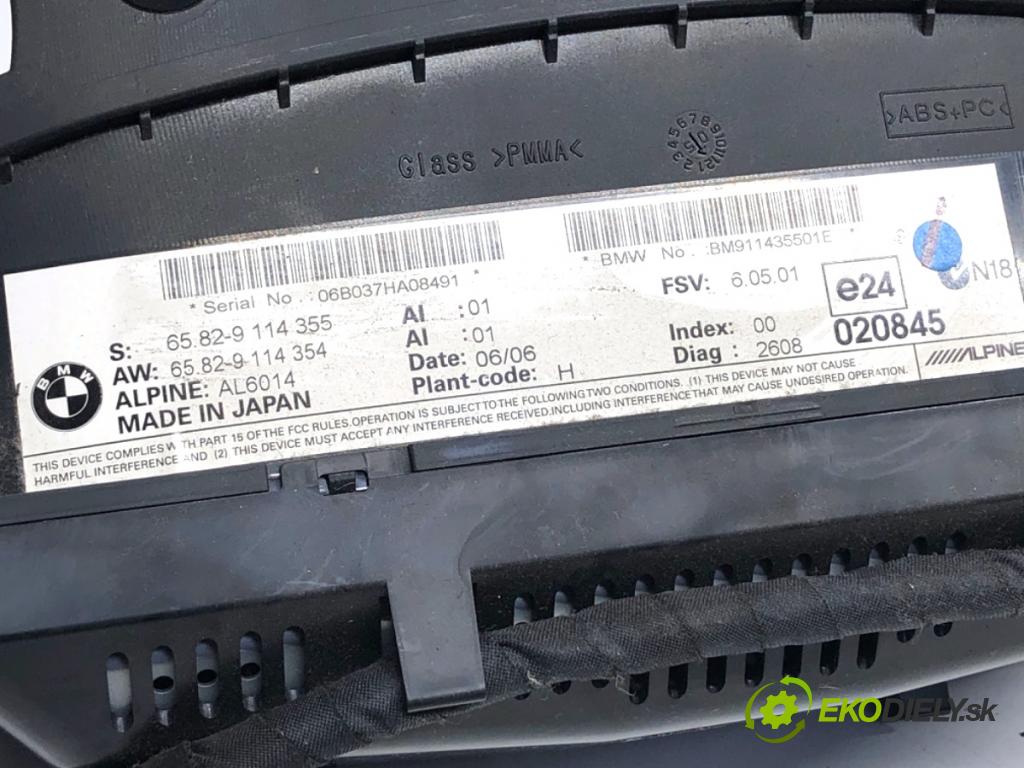 BMW E61 Kombi 2006 130 kW 525 d 2497 Dislpej 9114355 (Prístrojová doska)
