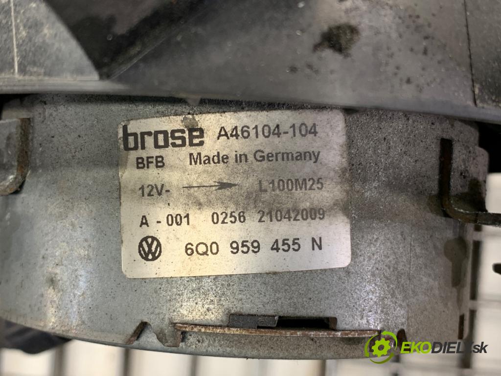 SKODA FABIA II Kombi 2009 59 kW 1.4 TDI 1422 ventilátor chladiče 6Q0959455N (Ventilátory)