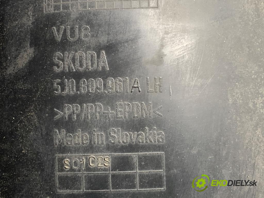 SKODA FABIA II Kombi 2009 59 kW 1.4 TDI 1422 podblatník levý přední část 5J0809961A