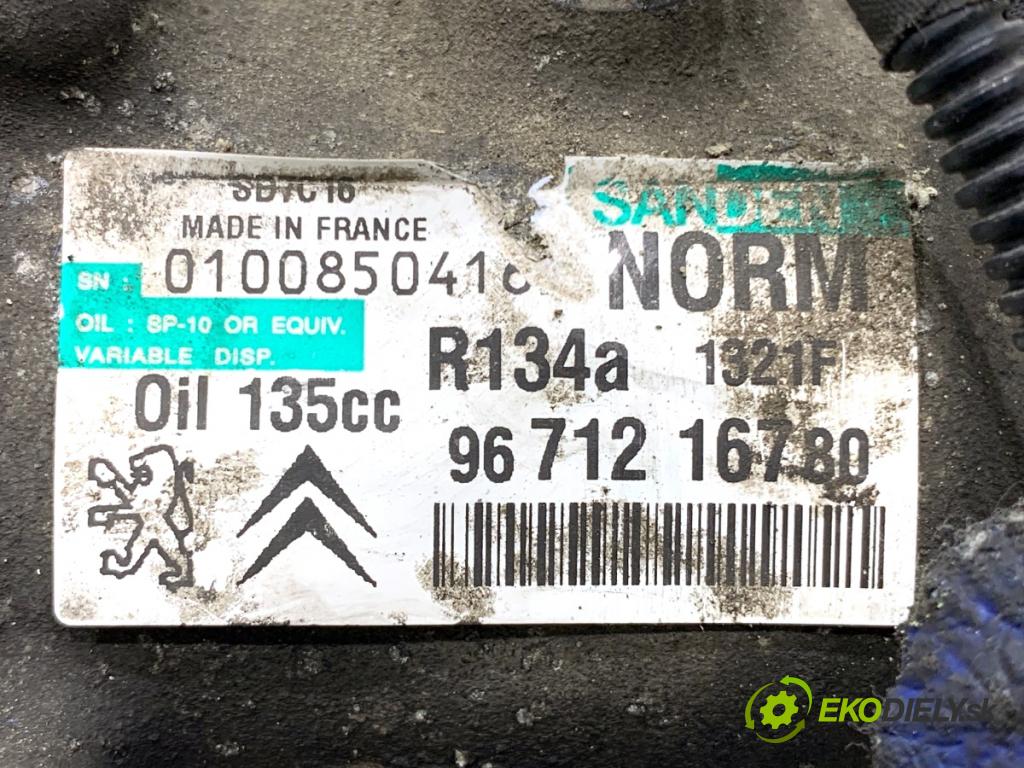 PEUGEOT 3008 nadwozie wielkoprzestrzenne (MPV) 2011 82 kW 1.6 HDi 1560 Kompresor klimatizácie 9671216780 (Kompresor klimatizácie)