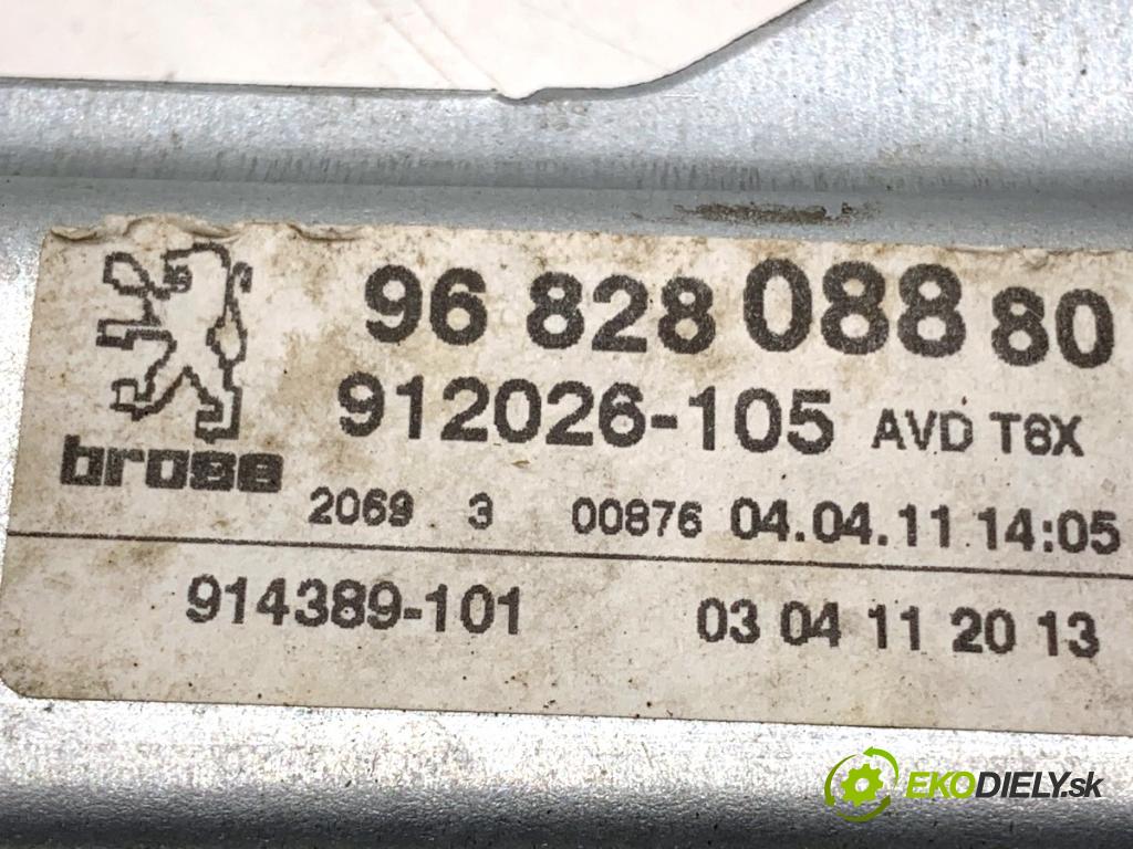 PEUGEOT 3008 nadwozie wielkoprzestrzenne (MPV) 2011 82 kW 1.6 HDi 1560 mechanismus okna pravý přední část 9682808880