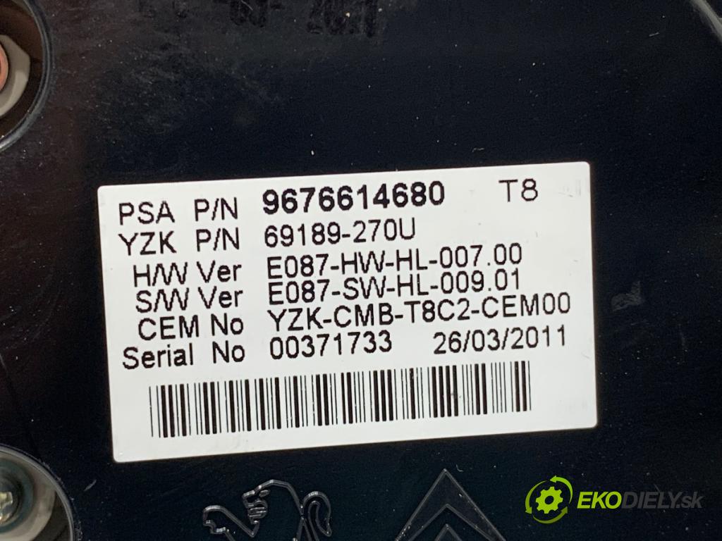 PEUGEOT 3008 nadwozie wielkoprzestrzenne (MPV) 2011 82 kW 1.6 HDi 1560 Prístrojovka 9676614680 (Prístrojová doska)