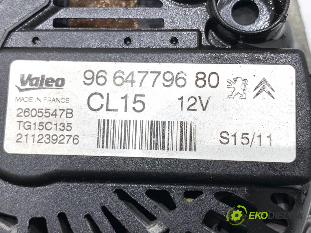 PEUGEOT 3008 nadwozie wielkoprzestrzenne (MPV) 2011 82 kW 1.6 HDi 1560 Alternátor 9664779680 (Alternátor)