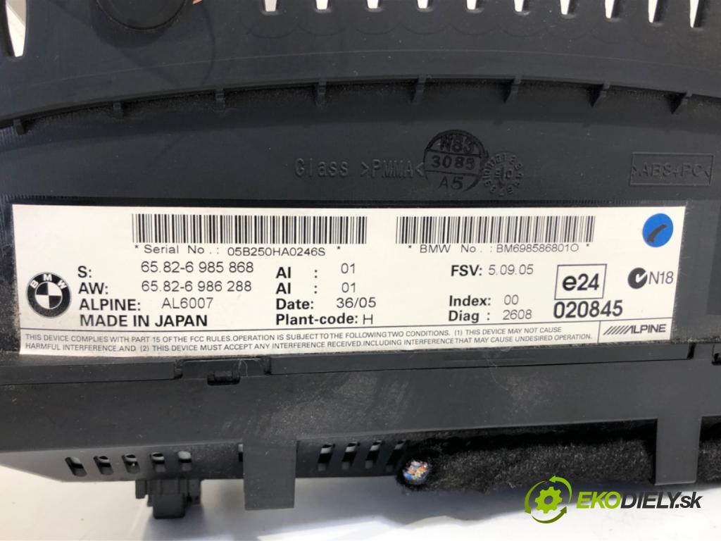 BMW E60 sedan 2005 130 kW 520 d 1995 Dislpej 6985868 (Prístrojová doska)