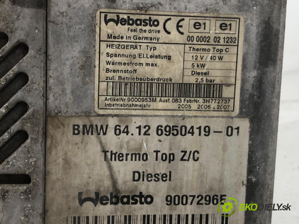 BMW E60 sedan 2005 130 kW 520 d 1995 Webasto 9007296E 6950419 (Webasto (nezávislé kúrenie))