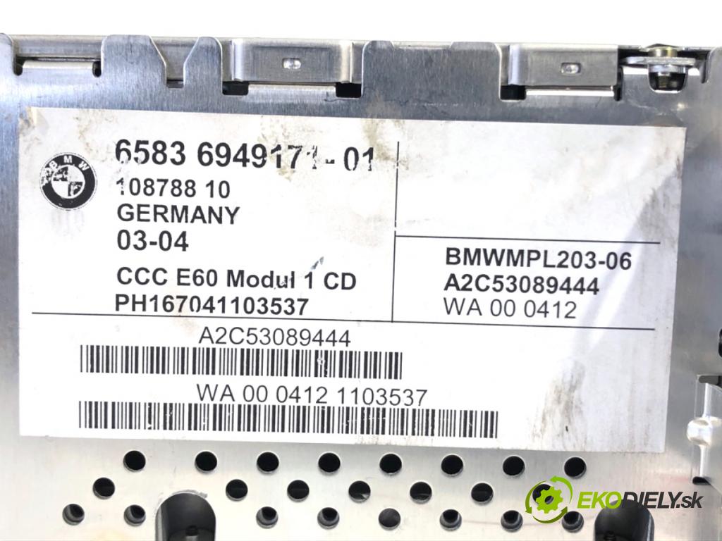 BMW E60 sedan 2005 130 kW 520 d 1995 RADIO 6949171 (Audio zařízení)