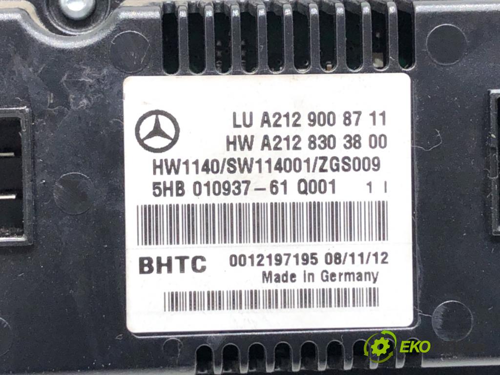 MERCEDES-BENZ W212 sedan 2012 150 kW E 250 CDI / BlueTEC (212.003, 212.004) 2143 Panel ovládania kúrenia A2129008711 (Prepínacie páčky pod volantom)