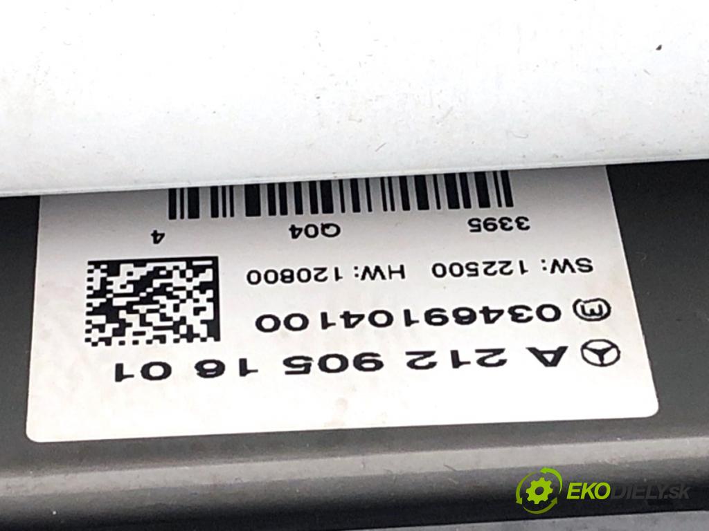 MERCEDES-BENZ W212 sedan 2013 150 kW E 250 CDI / BlueTEC 4-matic (212.082, 212.097) 2143 RADIO A2129008524 (Audio zariadenie)