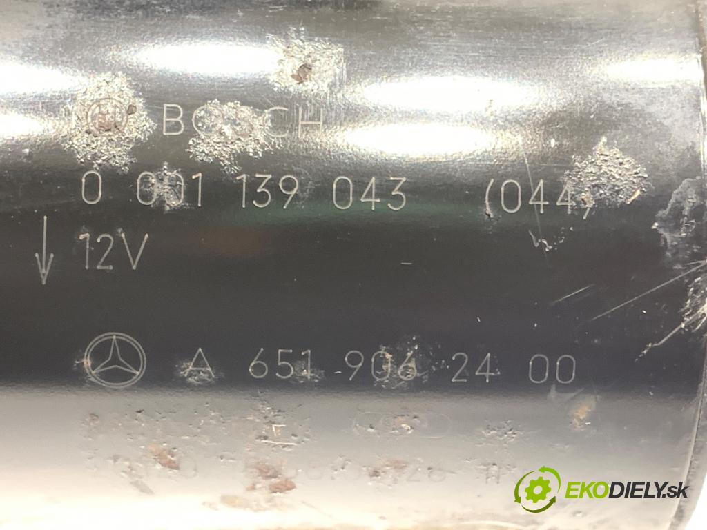 MERCEDES-BENZ W212 sedan 2013 150 kW E 250 CDI / BlueTEC 4-matic (212.082, 212.097) 2143 startér A6519062400 0001139043 (Startéry)