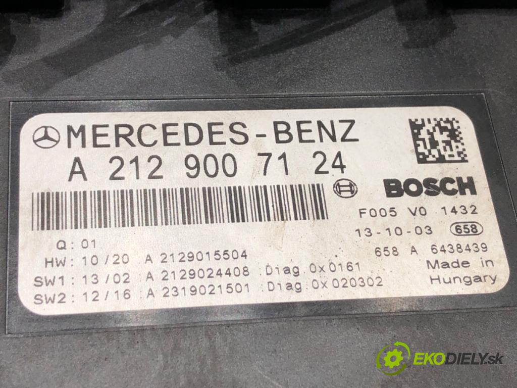 MERCEDES-BENZ W212 sedan 2013 150 kW E 250 CDI / BlueTEC 4-matic (212.082, 212.097) 2143 Modul SAM A2129007124 (Elektrosúčasti ostatné)