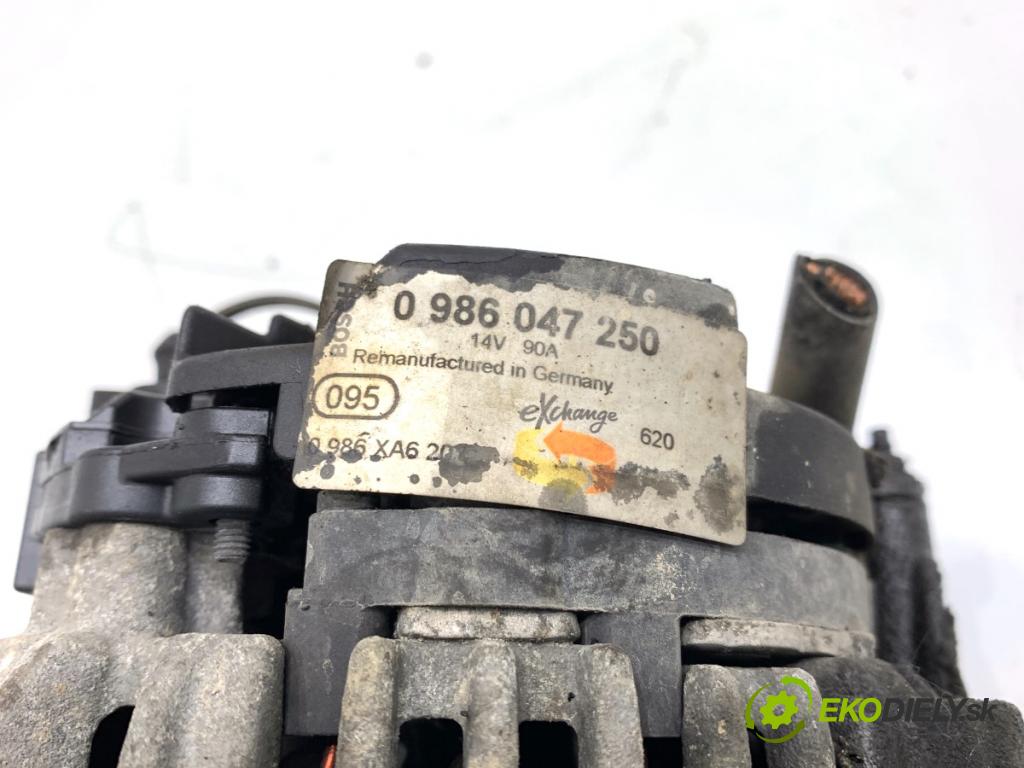 SEAT LEON I liftback 2001 77 kW 1.6 16 V 1598 Alternátor 0986047250 (Alternátor)
