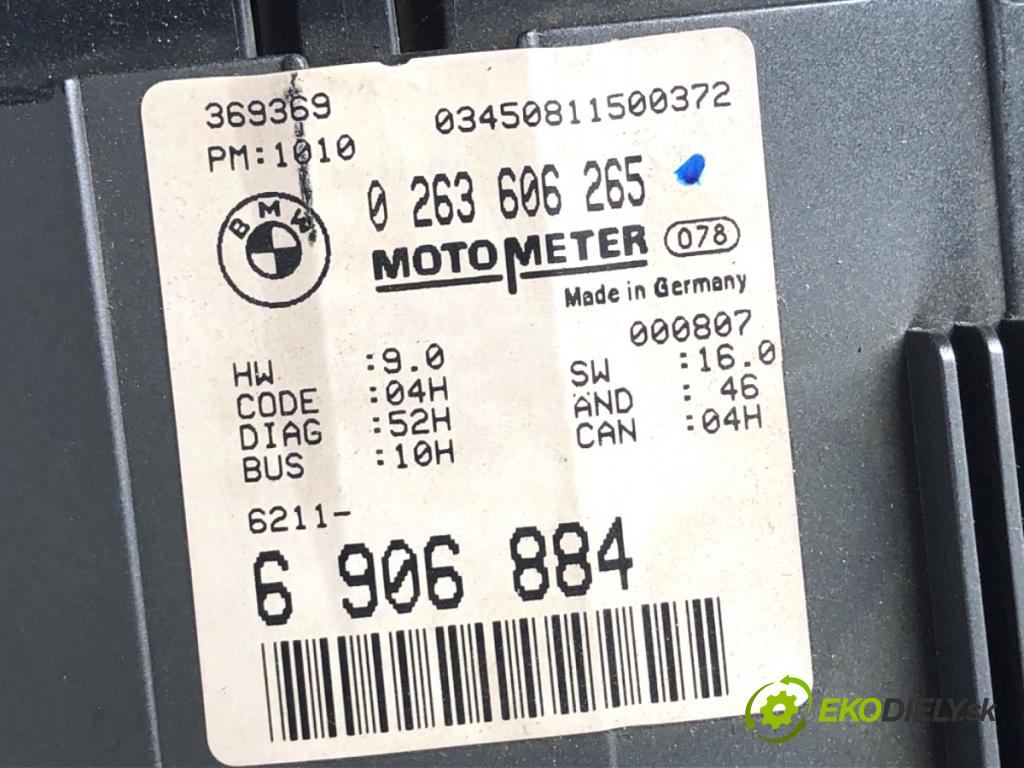 BMW E46 sedan 1998 100 kW 320 d 1951 Prístrojovka 6906884 (Prístrojová doska)