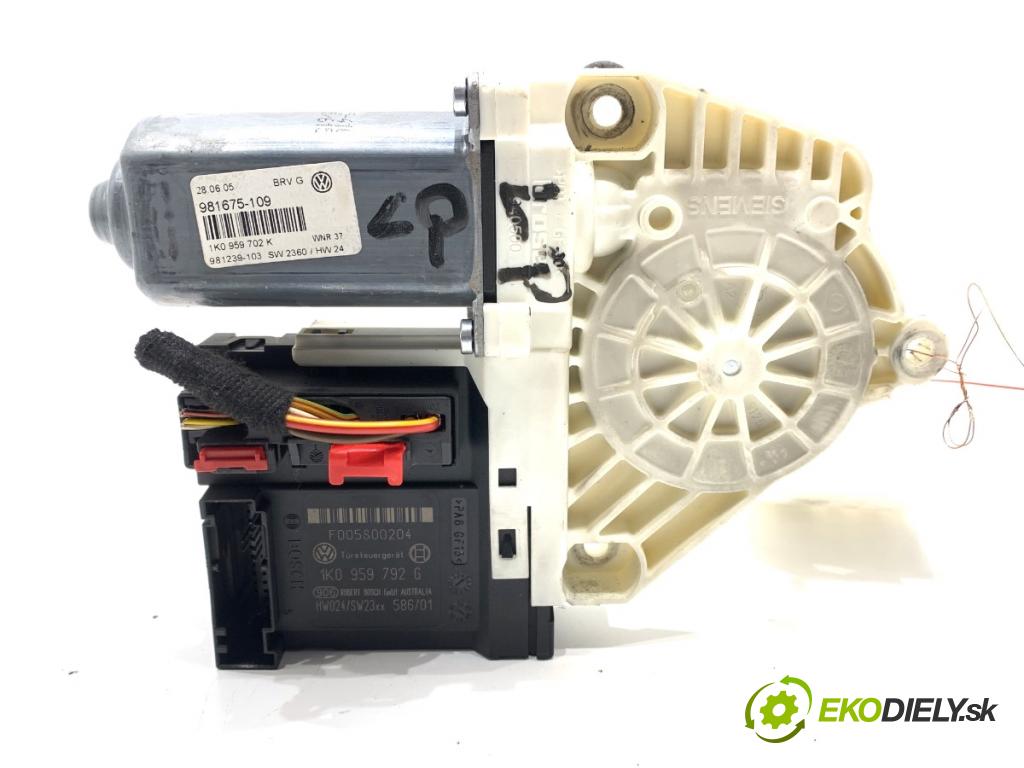 VW PASSAT B6 sedan 2005 77 kW 1.9 TDI 1896 motor sťahovaní okna levý přední část 1K0959792G