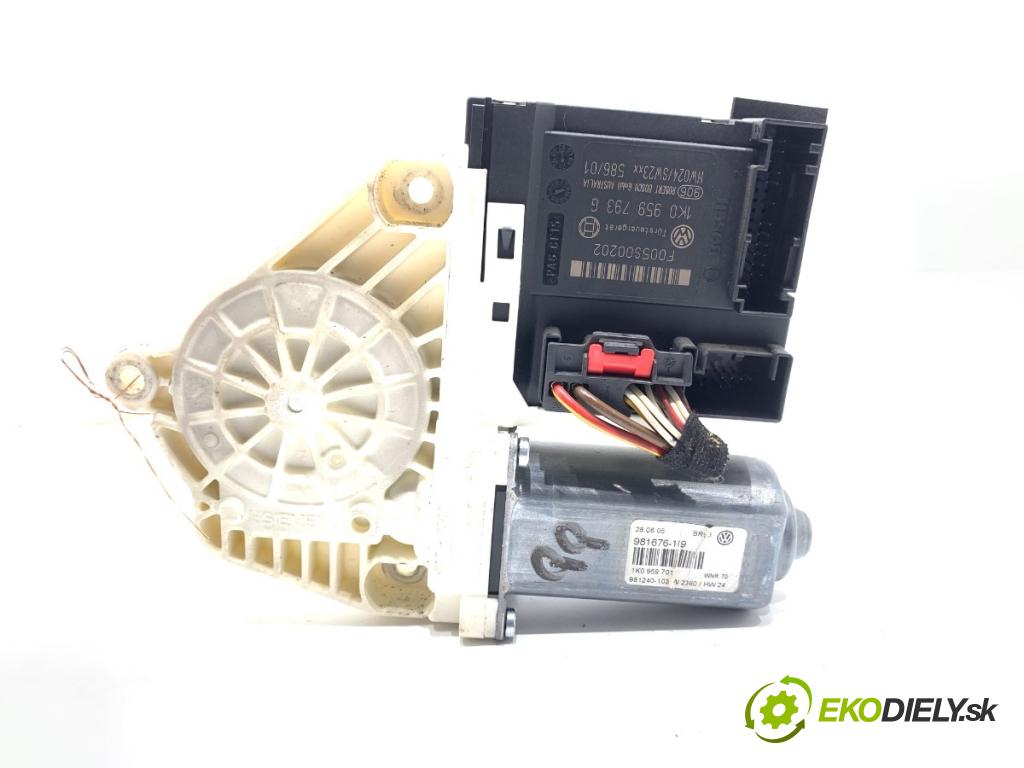 VW PASSAT B6 sedan 2005 77 kW 1.9 TDI 1896 motor sťahovaní okna pravý přední část 1K0959793G