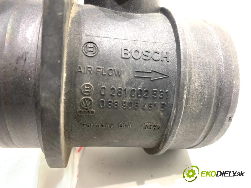 VW PASSAT B6 sedan 2005 77 kW 1.9 TDI 1896 Váha vzduchu 038906461B (Váha vzduchu)