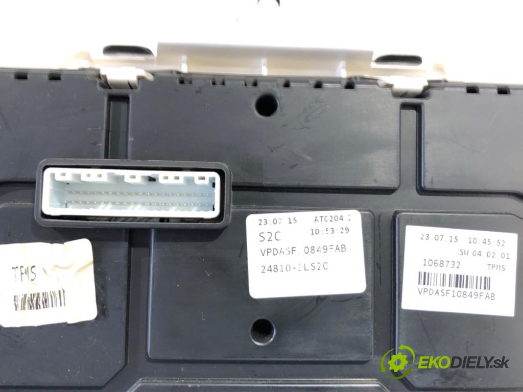 NISSAN NV200 Skrzynia 2016 66 kW 1.5 dCi 90 (M20, M20M) 1461 Prístrojovka 24810-3LS2C (Prístrojová doska)