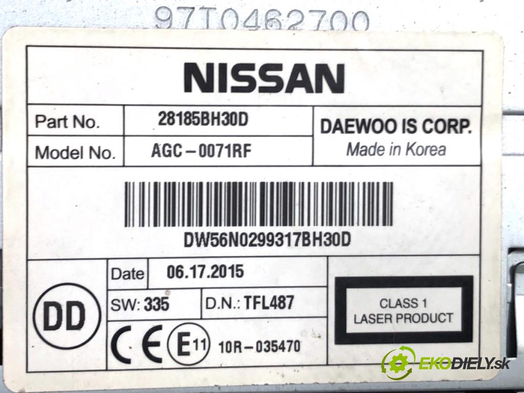 NISSAN NV200 Skrzynia 2016 66 kW 1.5 dCi 90 (M20, M20M) 1461 RADIO 28185BH30D (Audio zariadenie)