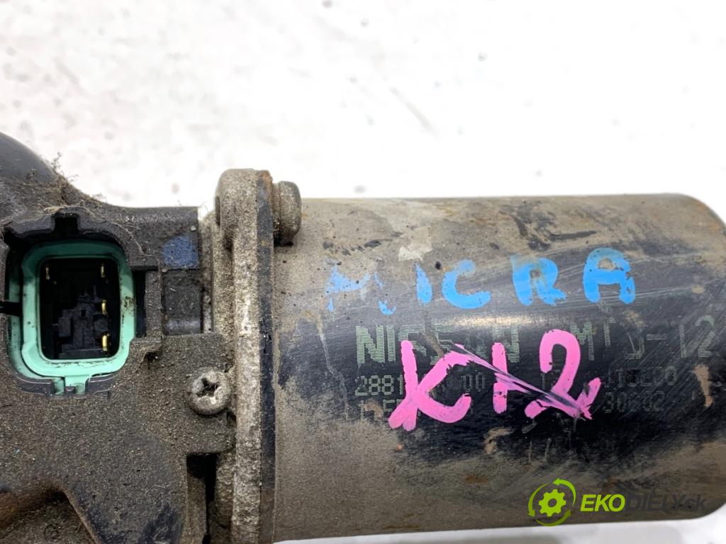 NISSAN MICRA K12 liftback 2003 65 kW 1.4 16V 1386 Mechanizmus stieračov predný  (Motorček stieračov predný)