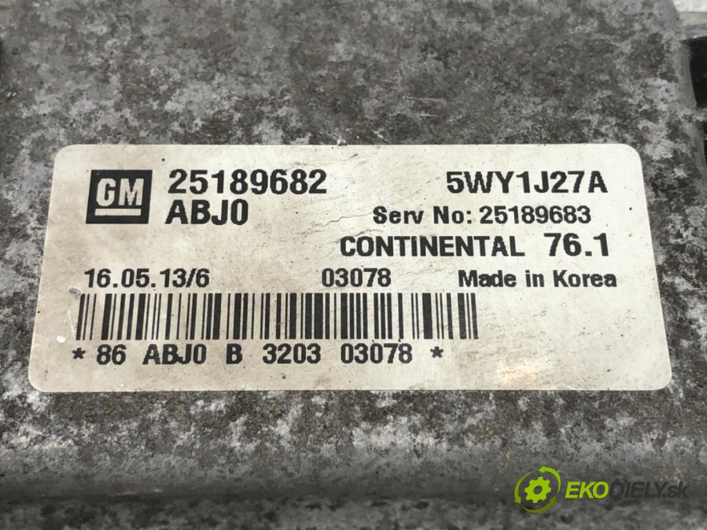 CHEVROLET ORLANDO nadwozie wielkoprzestrzenne (MPV) 2013 104 kW 1.8 1796 riadiaca jednotka Motor 25189683 (Riadiaca jednotka)