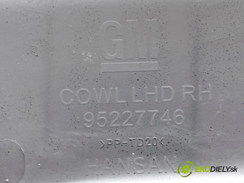 CHEVROLET ORLANDO nadwozie wielkoprzestrzenne (MPV) 2013 104 kW 1.8 1796 Torpédo, plast pod čelné okno 95227746 (Torpédo (plast pod čelným sklom))